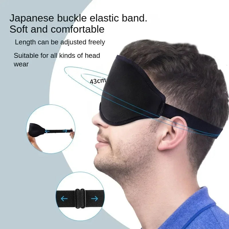 3D Sleeping Mask 100% Blockout Light Sleep Mask for Eye Soft Eye Mask for Travel Eyeshade Night Breathable Blindfold Sleepmasker