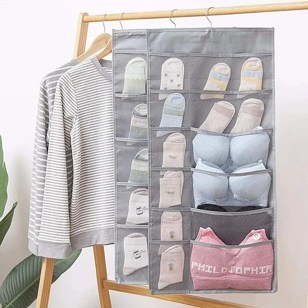Double-Sided Hanging Underwear & Sock Organizer