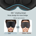3D Sleeping Mask 100% Blockout Light Sleep Mask for Eye Soft Eye Mask for Travel Eyeshade Night Breathable Blindfold Sleepmasker