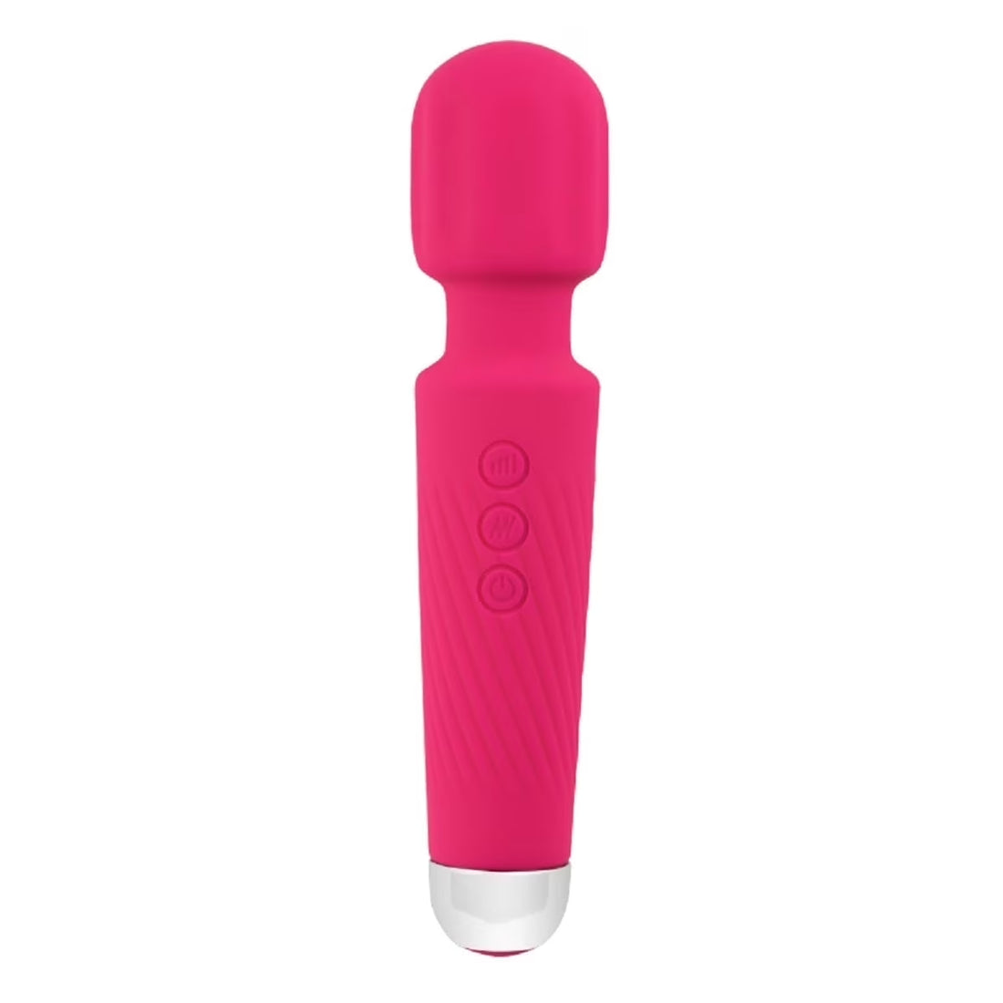 Centerel Massager Wand Vibrator with 20 Modes 8 Vibration,Rechargeable Vibrator Wand Waterproof Body Massager-Rose Red