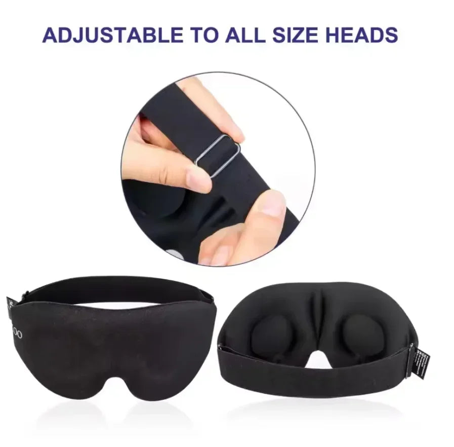 3D Sleeping Mask 100% Blockout Light Sleep Mask for Eye Soft Eye Mask for Travel Eyeshade Night Breathable Blindfold Sleepmasker